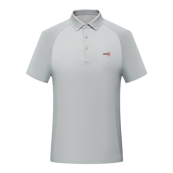 SummerMen's white breathable Golf Polo